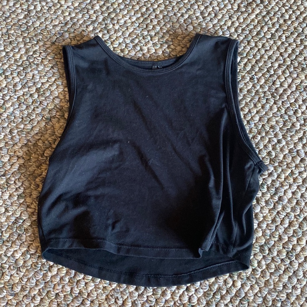 Black tank top